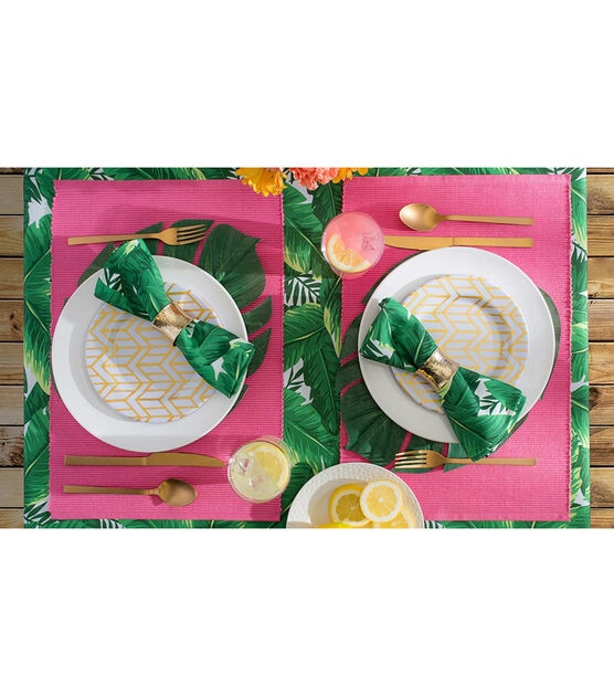 Design Imports Banana Leaf Outdoor Tablecloth 120", , hi-res, image 6