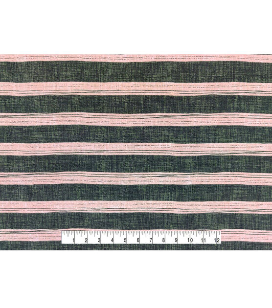 Stripe Green Cotton Canvas Fabric, , hi-res, image 4