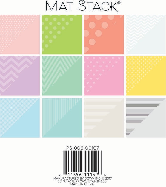 DCWV 6in x 6in Double-sided Printed Cardstock - Pastel Patterns, , hi-res, image 2