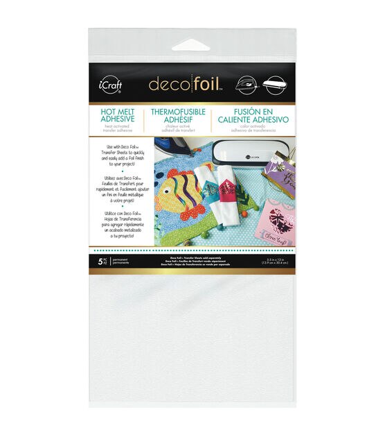 Icraft Deco Foil Iron On Adhesive Transfer Sheet