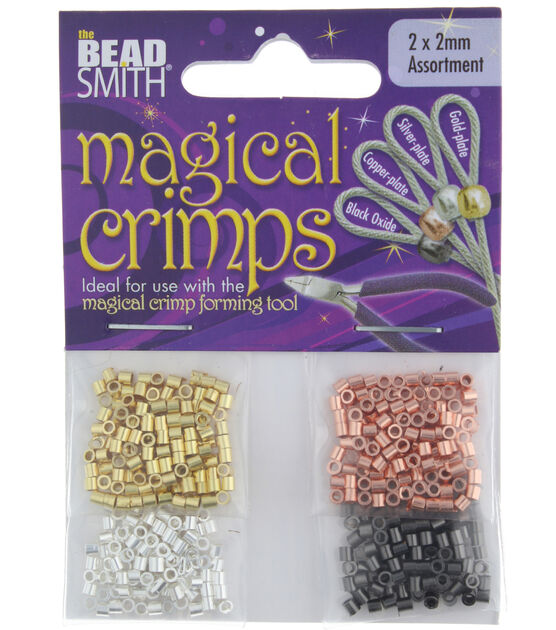 The Beadsmith Magical Crimps 4 Color Crimp Tube Assortment