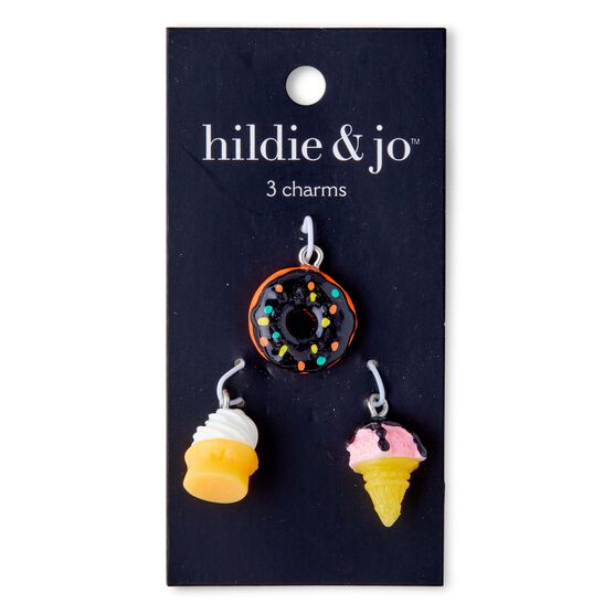 18mm x 12mm Multi Acrylic Ice Cream & Donut Charms 3ct by hildie & jo