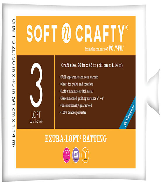 Soft n Crafty  Extra Loft Batting 36"x45"