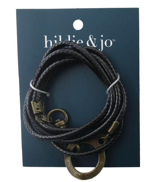Black Wrap Bracelet by hildie & jo