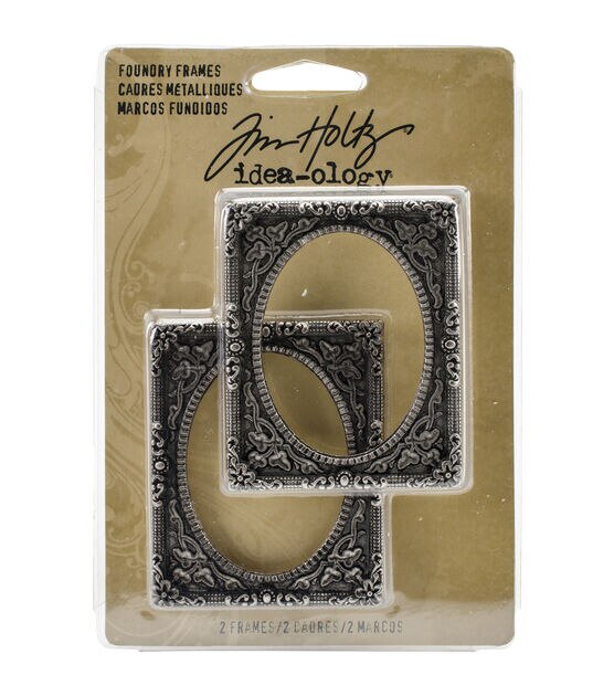 Tim Holtz Idea Ology 2pk Metal Foundry Frames