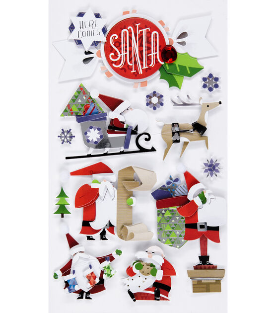 Jolee’s Boutique Stickers Santa