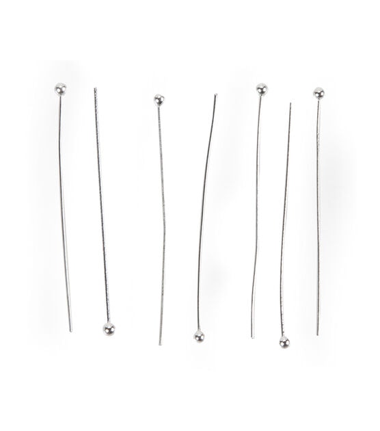 1.5" Sterling Silver Plated Ball Head Pins 20pk by hildie & jo