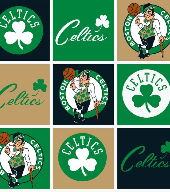 Boston Celtics Fleece Fabric Block