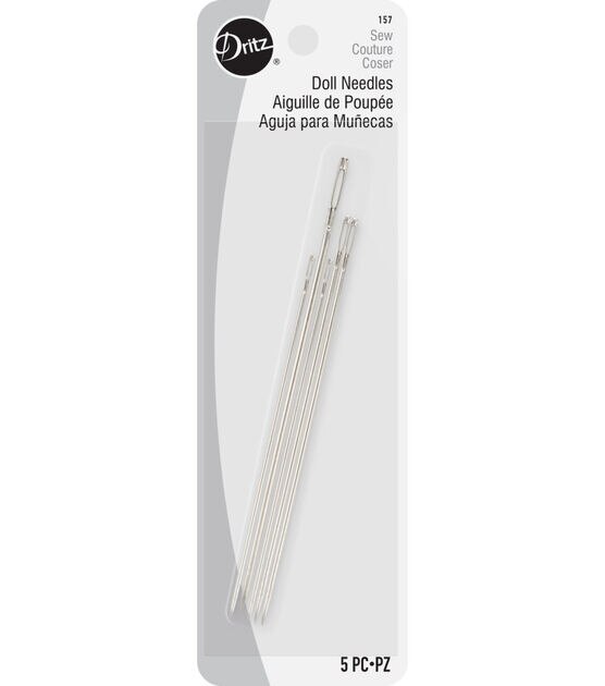 Dritz Doll Hand Needles, Assorted Sizes, 5 pc