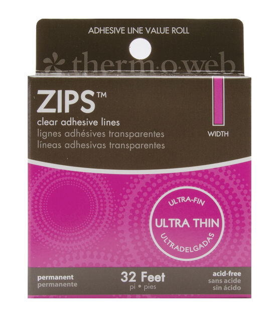 Thermoweb 32' Zips Clear Adhesive Lines
