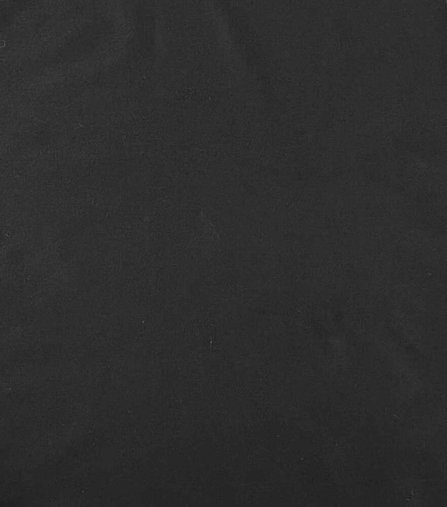Symphony Broadcloth Polyester Blend Fabric  Solids, Black, swatch