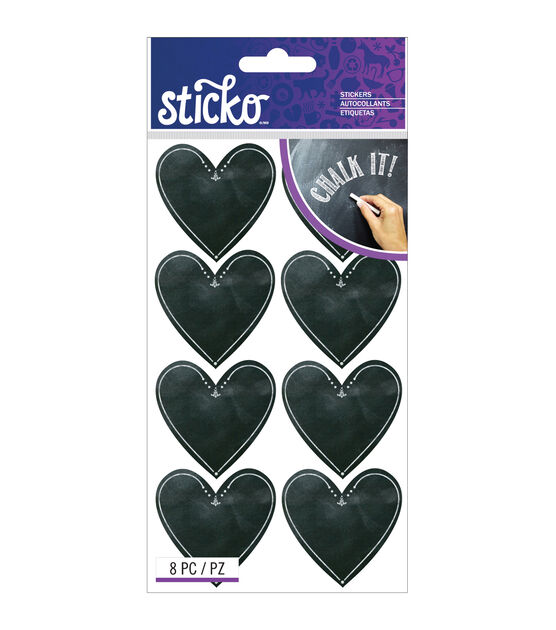 Sticko Chalk Stickers Hearts