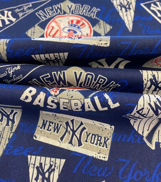 Fabric Traditions New York Yankees Cotton Fabric Vintage, , hi-res, image 3
