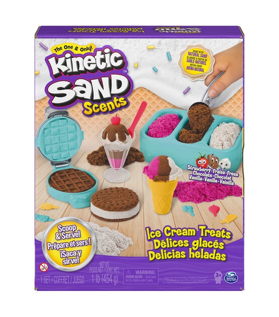 Kinetic Sand 1lb Scents Ice Cream Treats Play Set