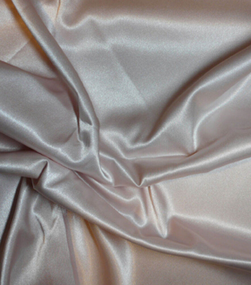 Casa Collection Stretch Satin Fabric Solids, Rosewater, swatch