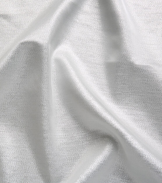 Knit Solid Fabric Metallic White | JOANN
