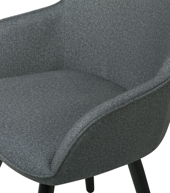 Studio Designs Dome Swivel Arm Chair Charcoal & Black, , hi-res, image 5
