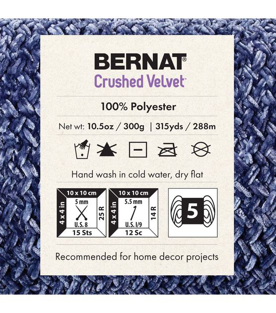Bernat Crushed Velvet 315yds Bulky Polyester Yarn, , hi-res, image 2