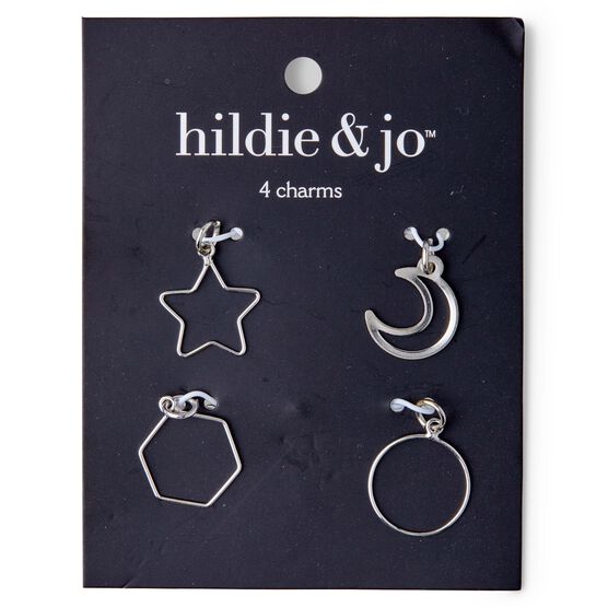 4ct Silver Geometric Charms by hildie & jo