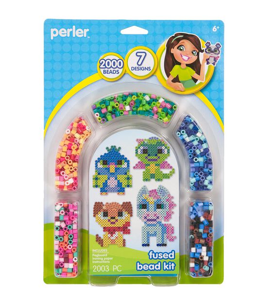 Perler 2003ct Fanciful Friends Arch Fused Bead Activity Kit