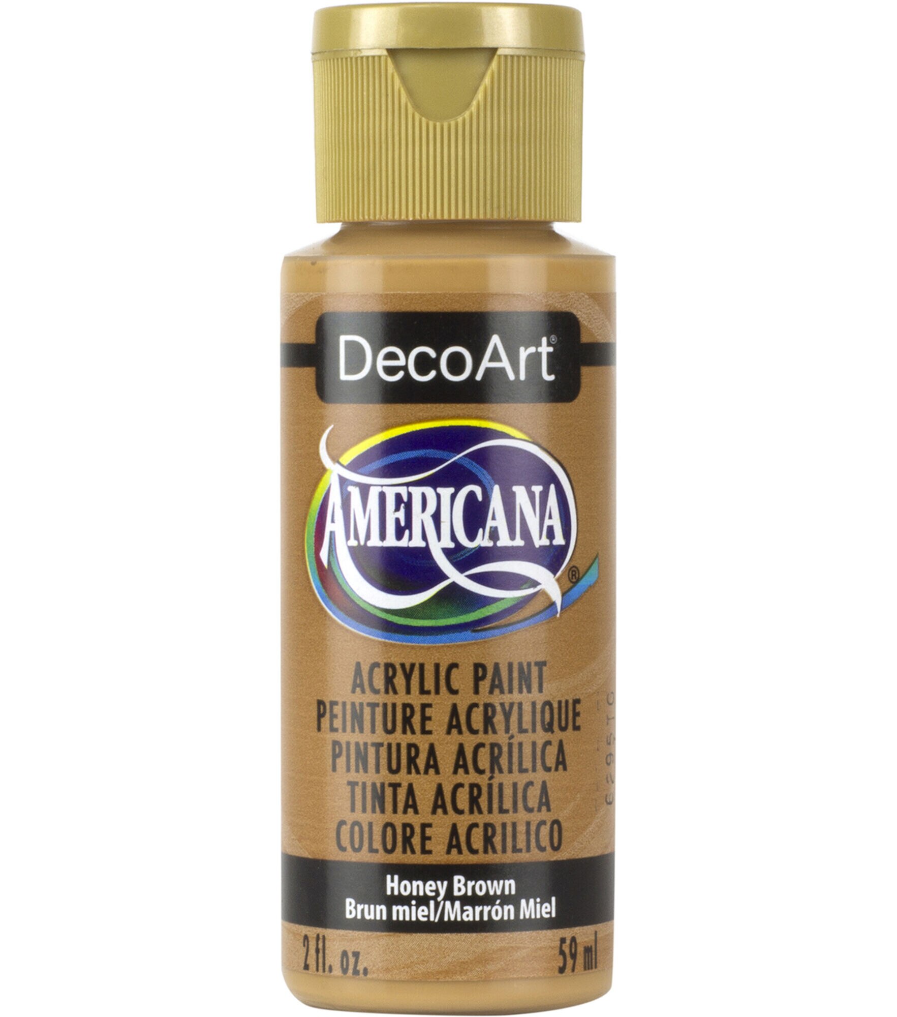 DecoArt Americana Acrylic 2oz Paint, Honey Brown, hi-res