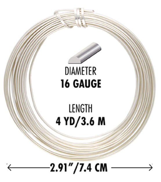 The Beadsmith Wire Elements 18 Gauge Tarnish Resistant Medium Temper Square Wire, 4yd. in Silver | Michaels