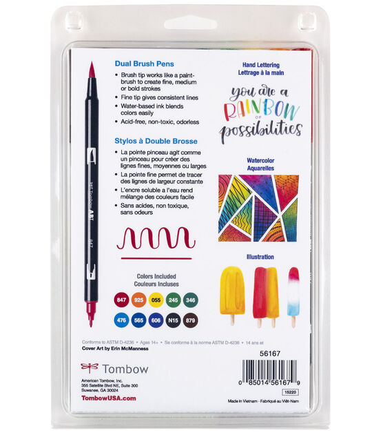Tombow Dual Brush Pen ABT set 5 // floral - whats, the