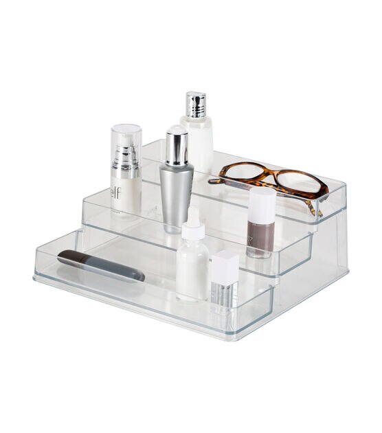 Simplify 9" x 4" Clear 3 Tier Cabinet Organizer, , hi-res, image 5