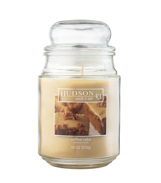 18oz Walnut Coffee Cake Scented Jar Candle by Hudson 43