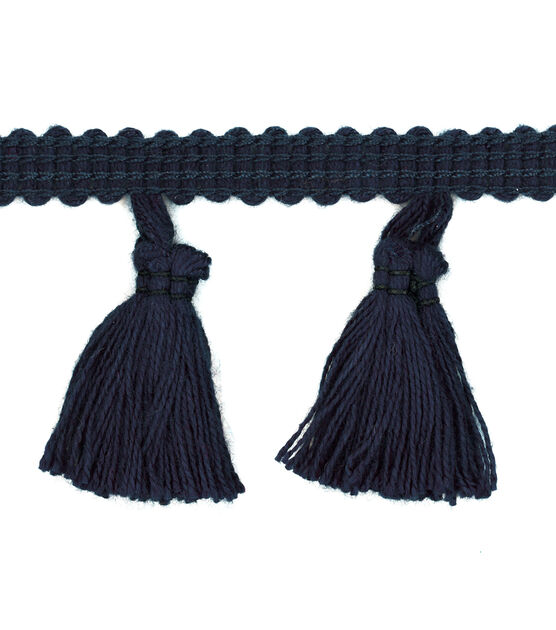 Simplicity Tassel Fringe Trim 2'' Navy