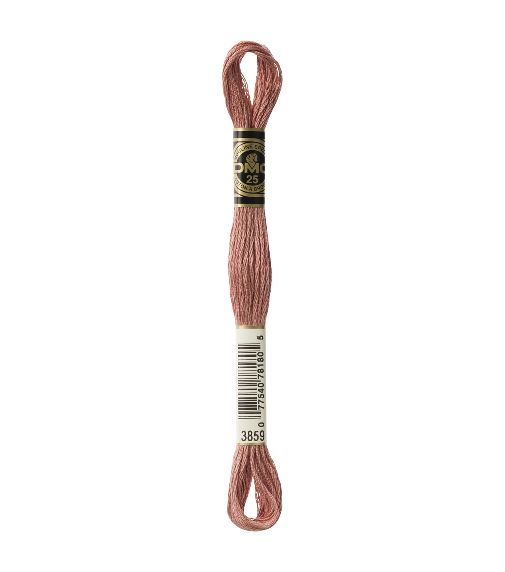 DMC 8.7yd Pink 6 Strand Cotton Embroidery Floss, 3859 Light Rosewood, hi-res
