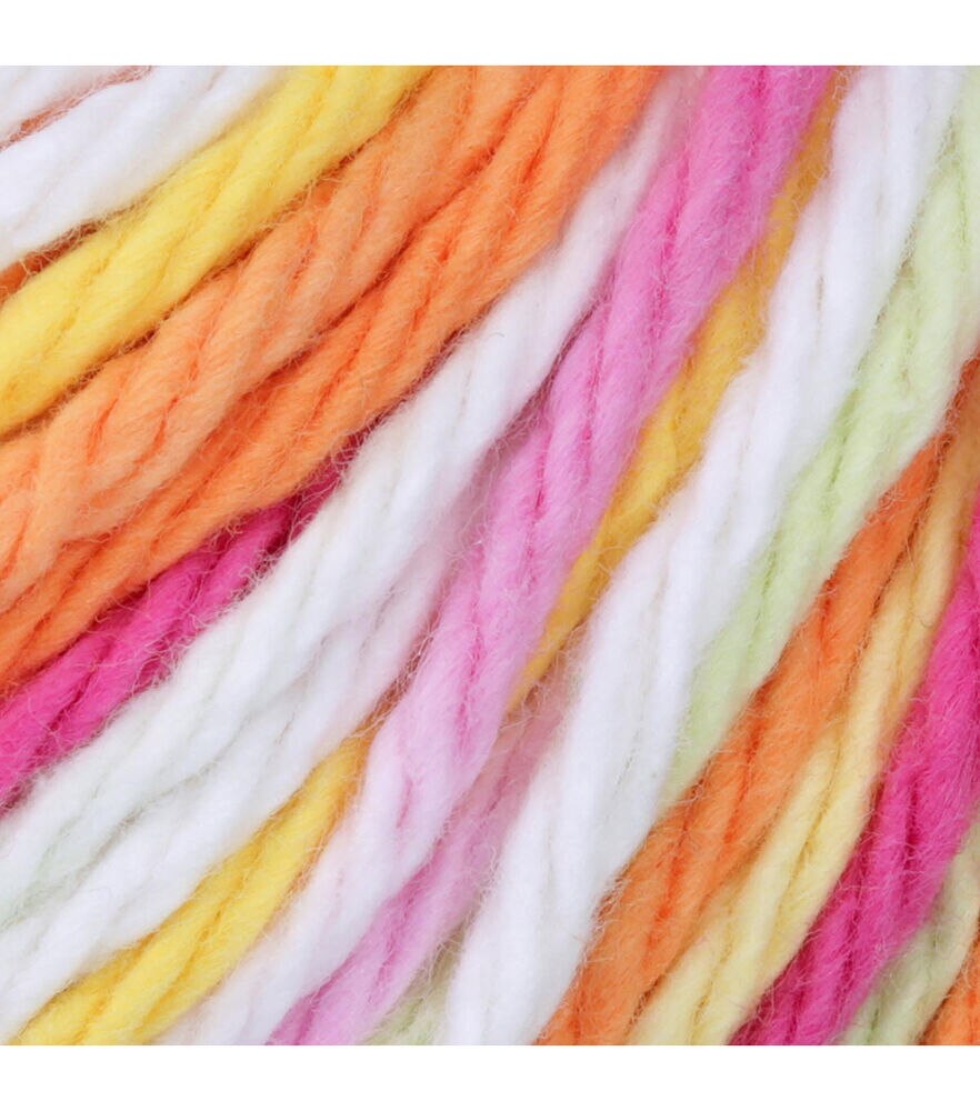 Lily Sugar'n Cream Super Size Worsted Cotton Yarn, Over The Rainbow, swatch, image 42
