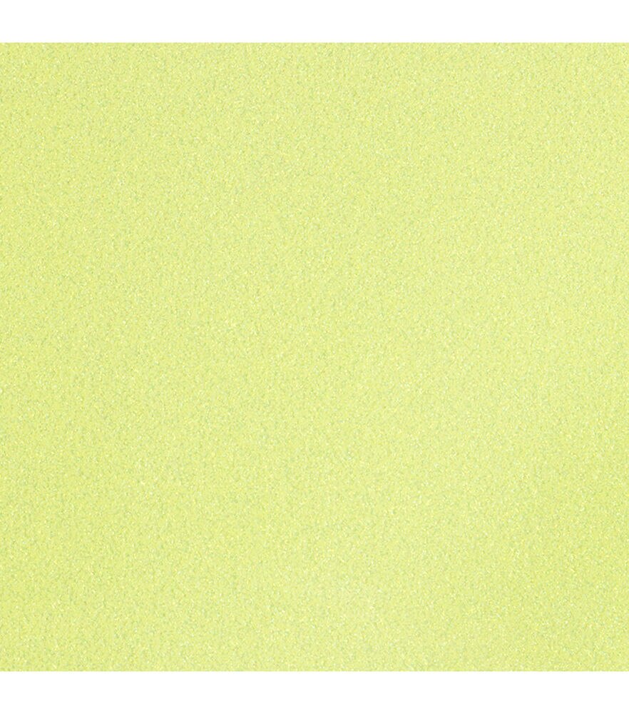 Cricut 12" x 19" Glitter Iron On Roll, Fluorescent Yellow, swatch, image 8