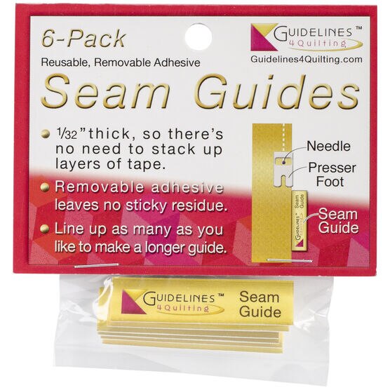 Seam Guides 6 Pkg 1/2"X2"X1/32"