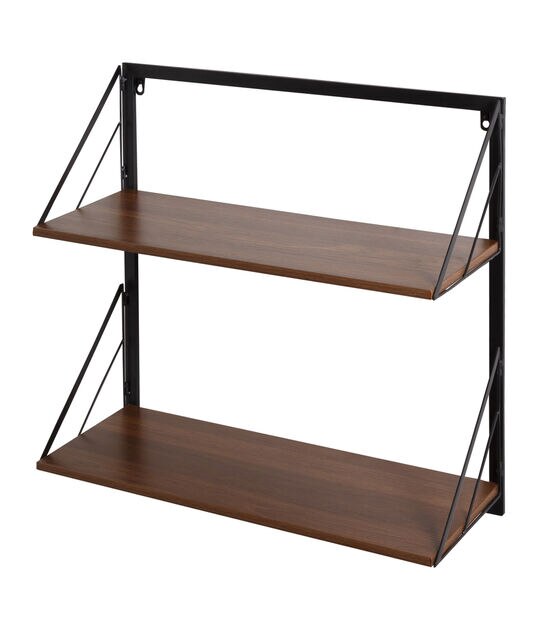 Honey Can Do Multi Purpose Two Tier Floating Shelf, , hi-res, image 2