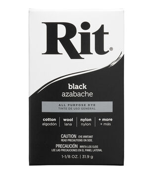 Rit Dye 88150 All Purpose Liquid Dye, Black, 8 fl oz