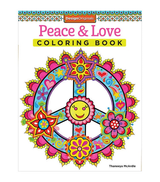 Design Originals Peace & Love Coloring Book