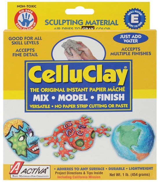 Activa 1lb Gray Celluclay Instant Paper Mache