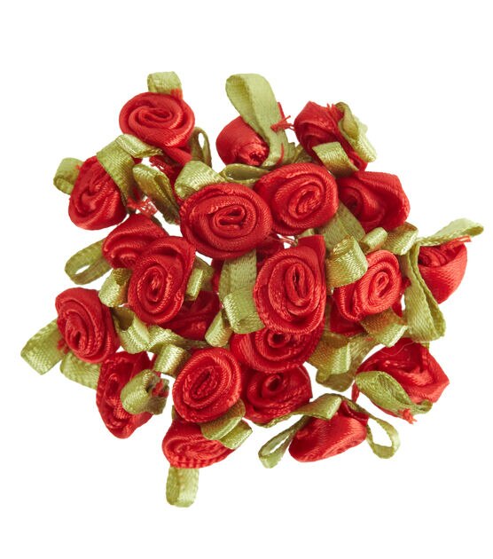Mini Roses/Stripe White 1.5 Ribbon, Pink and Red Floral Ribbon, Red Roses  Ribbon, Valentine Ribbon, Mini Roses Ribbon, Summer Ribbon