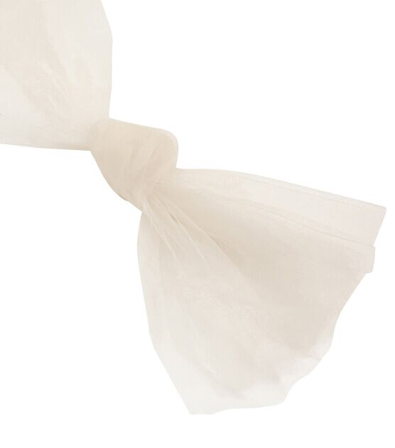 Matte Tulle Fabric Ivory, , hi-res, image 4