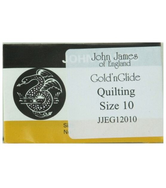 John James Easy Glide Quilting Needles Size 10