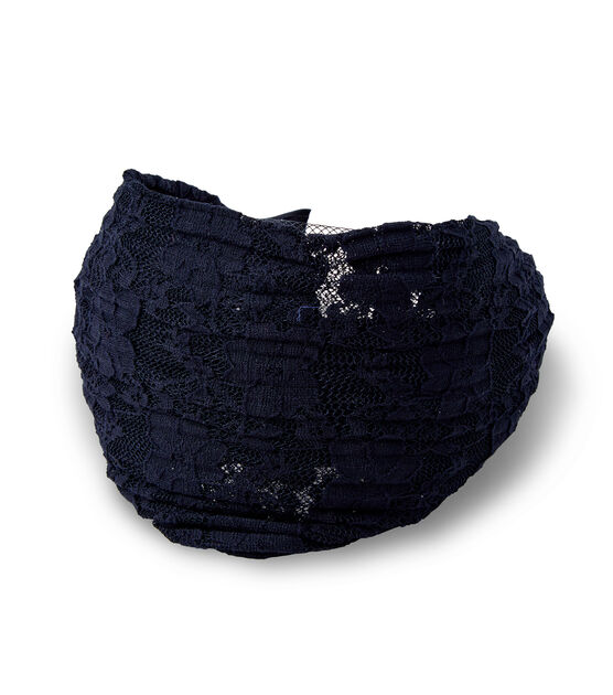 Black Wide Lace Headband by hildie & jo, , hi-res, image 2