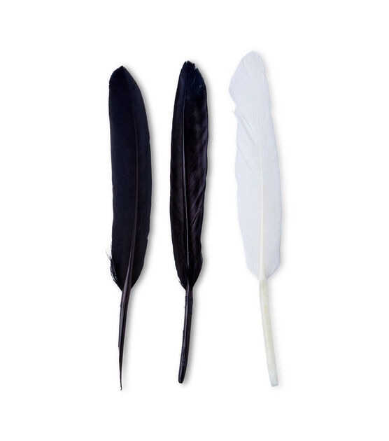 POP! Feathers Black and White 24pc, , hi-res, image 3