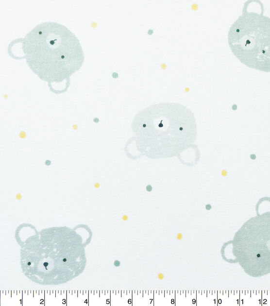 Baby Bear Faces Nursery Flannel Fabric, , hi-res, image 3