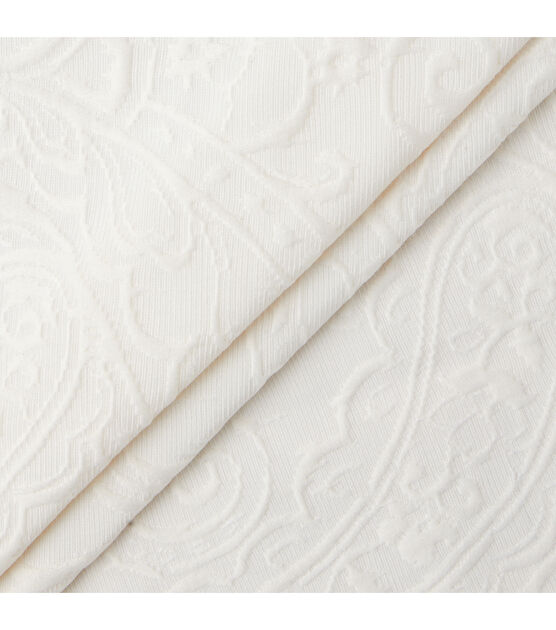 Thomasville Ivory Jacquard Fabric, , hi-res, image 3