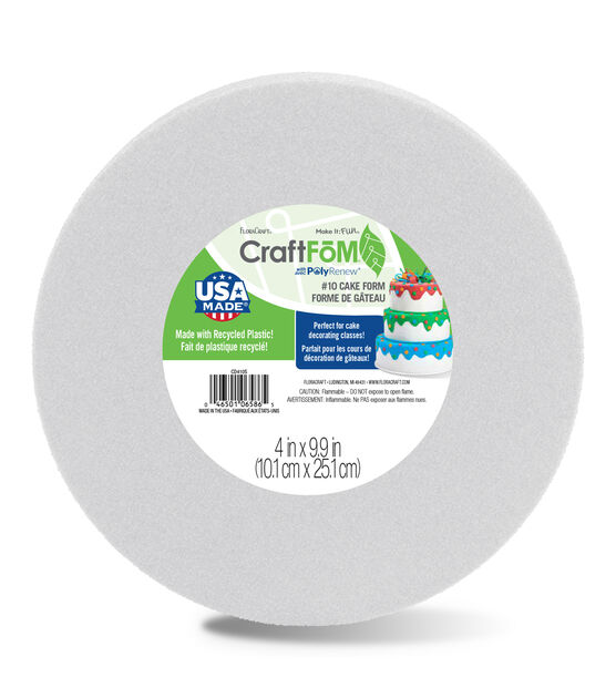 8 x 1 SMOOTH FOAM Craft Discs - Polystyrene (NOT STYROFOAM) (12