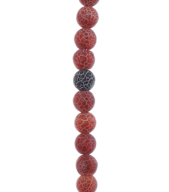 8mm Multicolor Round Frosted Agate Bead Strand by hildie & jo, , hi-res, image 2