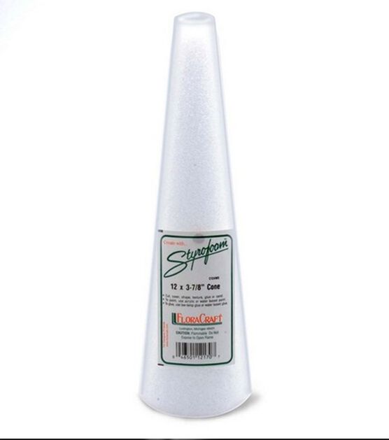 FloraCraft 12 White Foam Cone 1ct