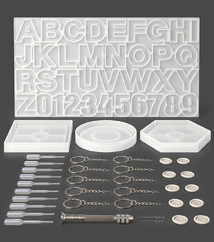 We R Memory Keepers 1.5 Button Press Keychain Kit 10ct