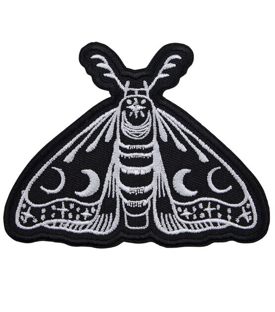 4" x 3" Celestial Moth Iron On Patch by hildie & jo, , hi-res, image 2